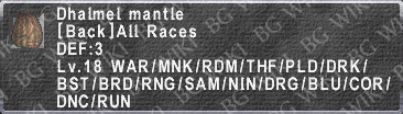 Dhalmel Mantle description.png