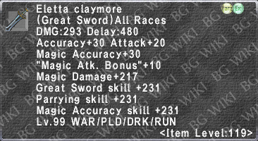 Eletta Claymore description.png